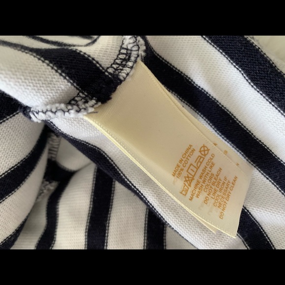 Kate spade nautical jersey cotton dress XXS navy and white excellent - Picture 8 of 8